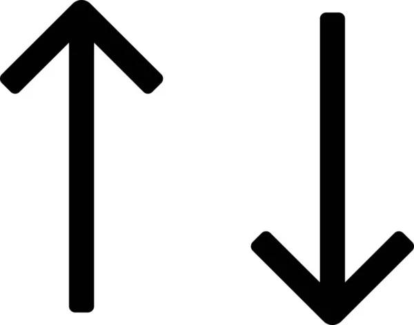 Aktivitätspfeile Wegbeschreibung Symbol Solid Stil — Stockvektor