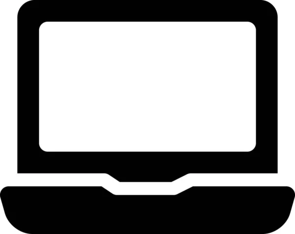 ソリッドスタイルのコンピュータデバイス電子アイコン — ストックベクタ
