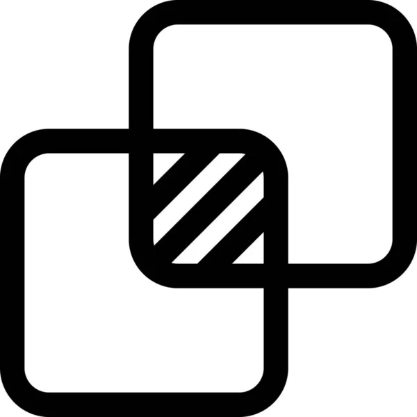 Gestaltungselemente Schneiden Icon Outline Stil — Stockvektor