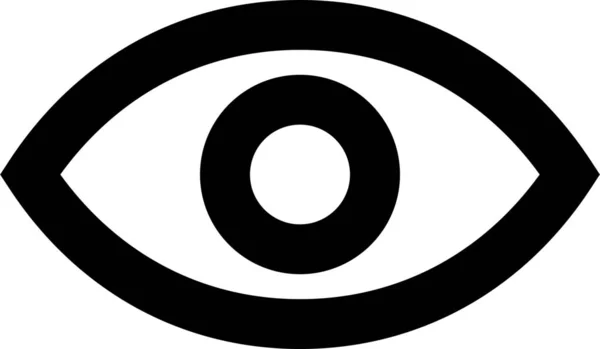 Eye Eyeball Sight Icoon Outline Stijl — Stockvector