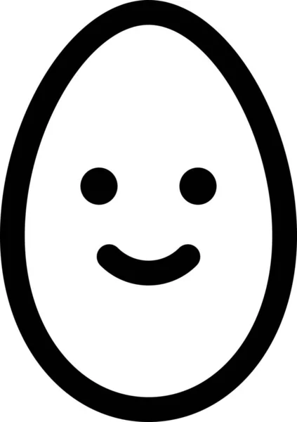 Икона Украшения Пасхального Яйца Стиле Наброска — стоковый вектор