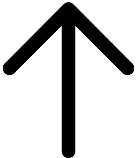 Winkelpfeil Richtungs Symbol Outline Stil — Stockvektor