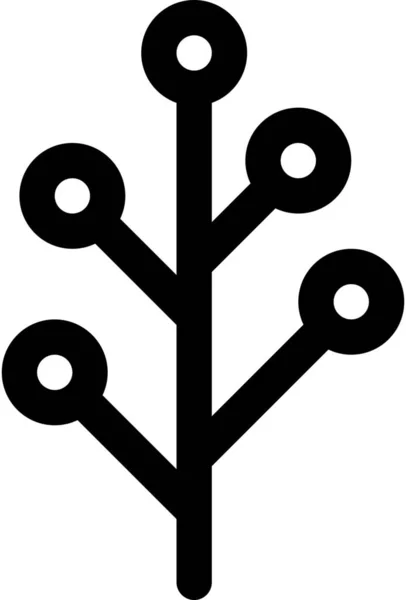 Значок Росту Квітника Стилі Контур — стоковий вектор