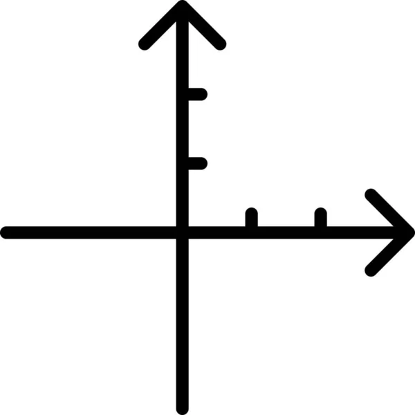 Coordinates Grid Location Icon Outline Style — Stock Vector