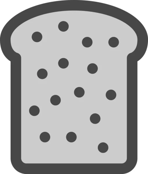 Bakery Bread Breakfast Icon Filled Outline Style — Stock Vector