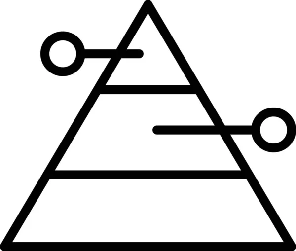 Inhalt Datenhierarchie Symbol Outline Stil — Stockvektor