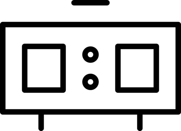 Icona Del Risultato Olimpico Del Gioco Stile Outline — Vettoriale Stock