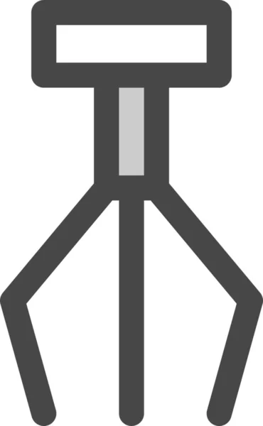 Иконка Аркадной Лапы Стиле Заполненный Контур — стоковый вектор