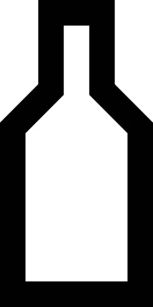 Bierflaschen Ikone Umriss Stil — Stockvektor