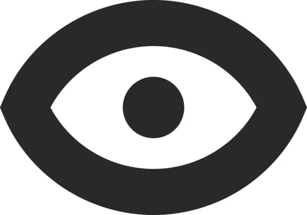 Curate Eye Sight Icon Estilo Sólido — Archivo Imágenes Vectoriales