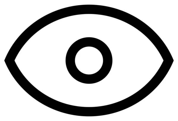 Curate Eye Sight Icon Estilo Esquema — Archivo Imágenes Vectoriales