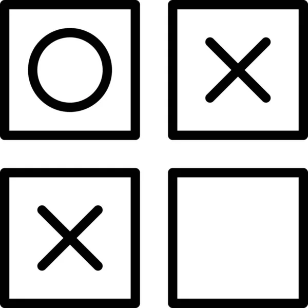 Ikona Kruhu Desky Stylu Osnovy — Stockový vektor