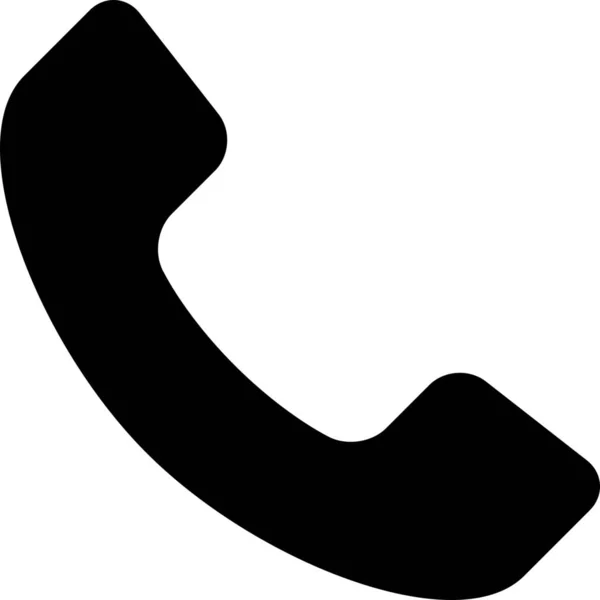 Call Contact Conversatie Icoon Solid Stijl — Stockvector
