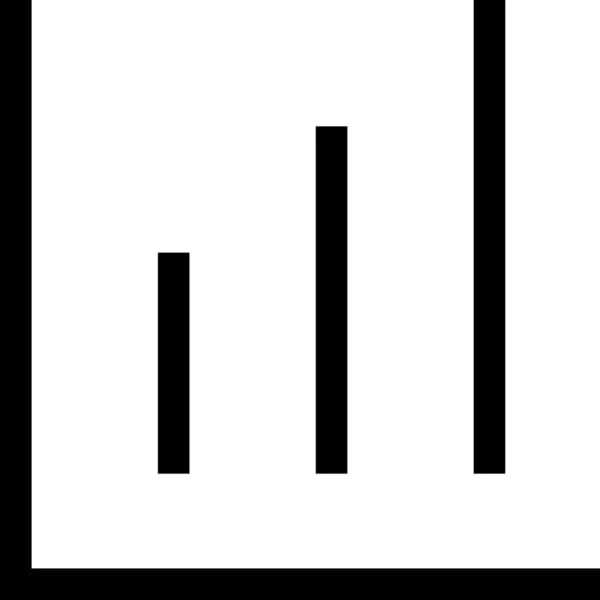 Analys Diagram Jämförelse Ikon Översikt Stil — Stock vektor