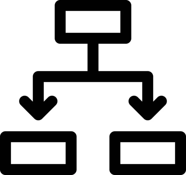 Aktivitetsfördelning Diagram Ikon Översikt Stil — Stock vektor