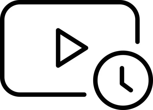 Controleren Inactief Hangende Pictogram Outline Stijl — Stockvector