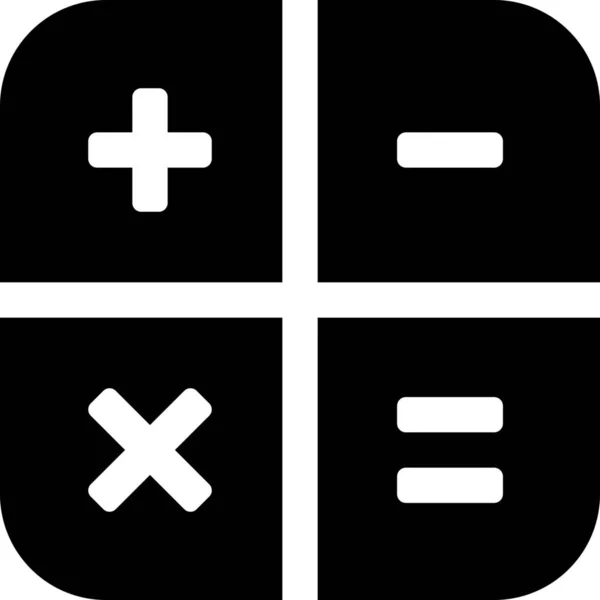 Divide Icono Matemáticas Lógicas Estilo Sólido — Archivo Imágenes Vectoriales