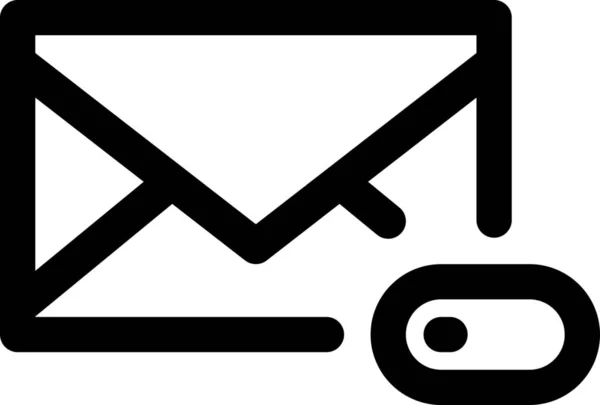 Télécharger Icône Enveloppe Email Dans Style Outline — Image vectorielle