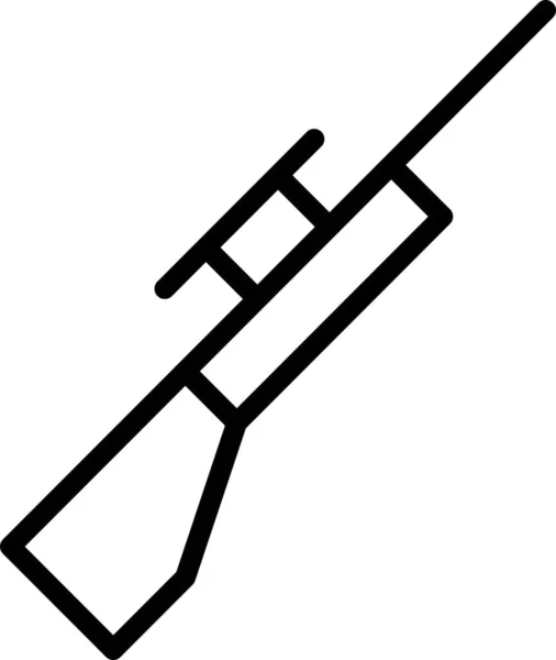 Символ Охоты Огнестрельное Оружие Стиле Outline — стоковый вектор