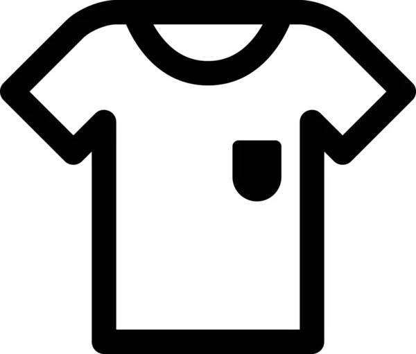Oblečení Oblečení Oblečení Ikona Stylu Osnovy — Stockový vektor