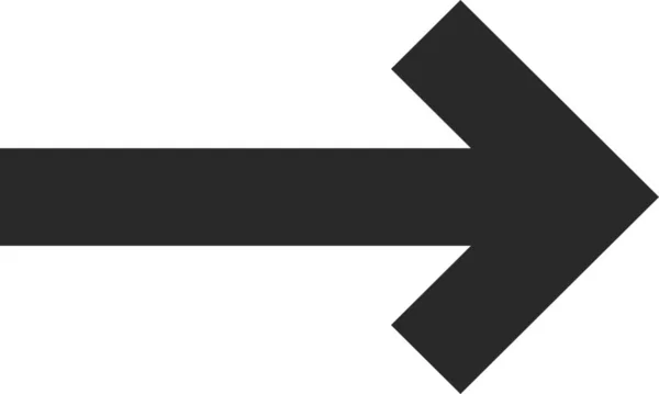 Pfeilrichtung Nächstes Symbol Outline Stil — Stockvektor