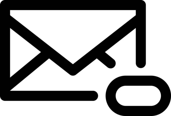 Mail Umschlag Symbol Umriss Stil Herunterladen — Stockvektor