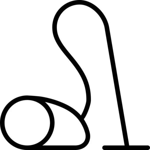 Teppichreinigung Staub Symbol Outline Stil — Stockvektor