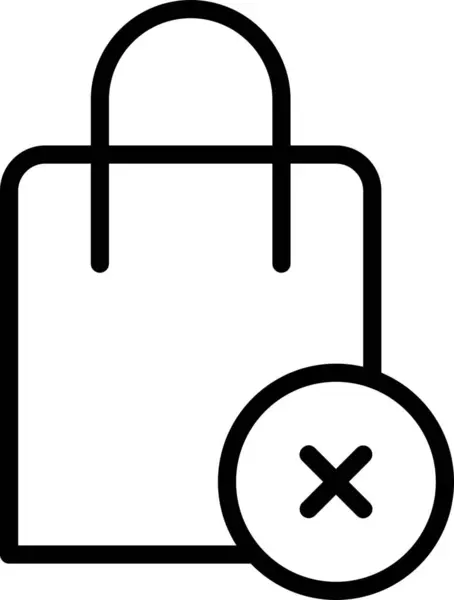 Tasche Kaputt Fehlersymbol — Stockvektor