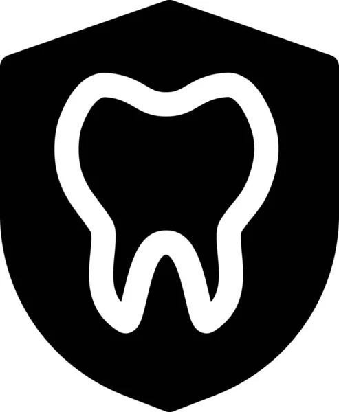 Ícone Proteção Odontológica Estilo Sólido —  Vetores de Stock