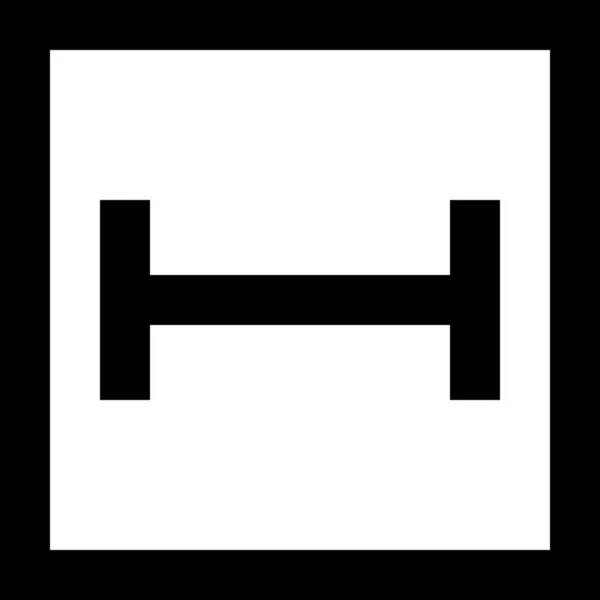 Design Maße Kanten Symbol Outline Stil — Stockvektor