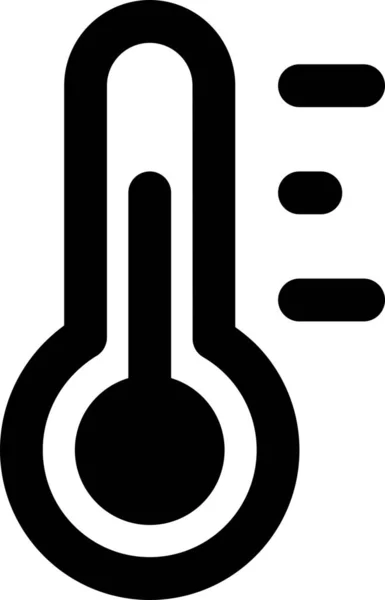 Celsius Fahrenheit Mid Icon Outline Stil — Stockvektor