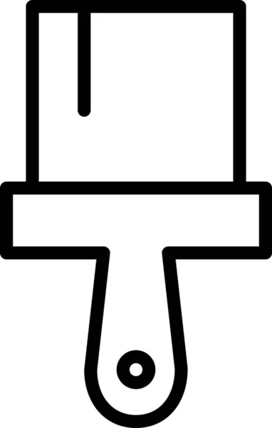 Ikona Konstrukce Štětce Stylu Osnovy — Stockový vektor