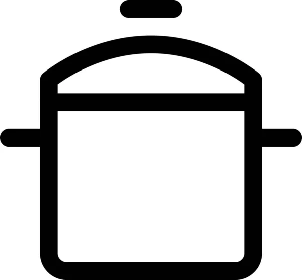 Kock Kock Matlagning Ikon Kontur Stil — Stock vektor