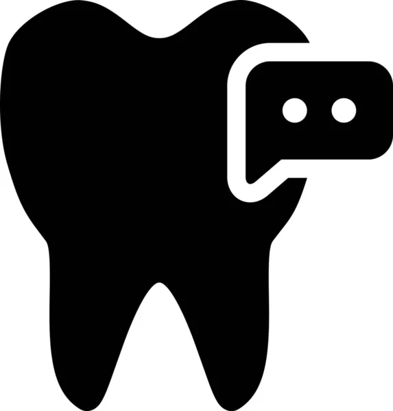 Dişçi Ayrıntıları Simgesi Sağlam Biçimdedir — Stok Vektör