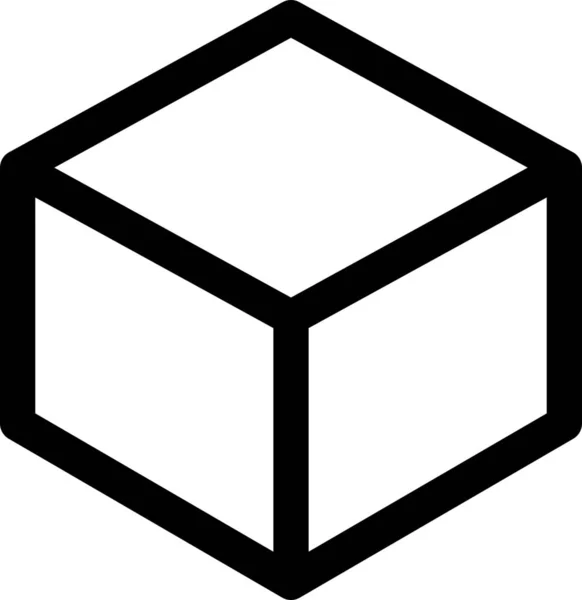 Значок Дизайну Коробки Стилі Контур — стоковий вектор