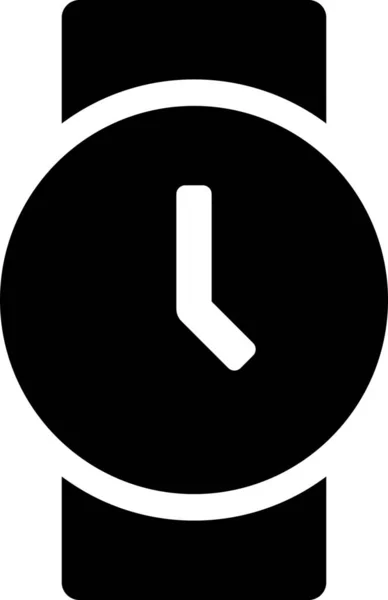 Accesorio Alarma Cronómetro Icono Estilo Sólido — Vector de stock