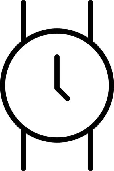 Zubehör Alarm Chronometer Symbol Outline Stil — Stockvektor