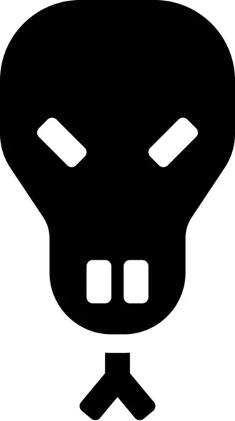 Икона Животного Кобры Твердом Стиле — стоковый вектор