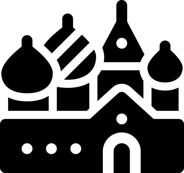 Katedral Kremlin Moskova Simgesi — Stok Vektör