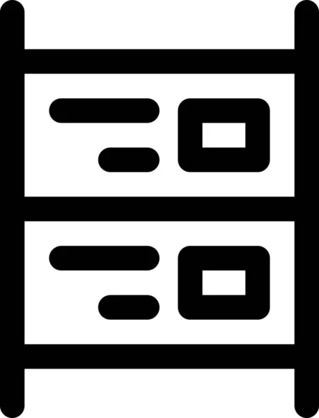 Karten Digitales Interface Symbol Outline Stil — Stockvektor