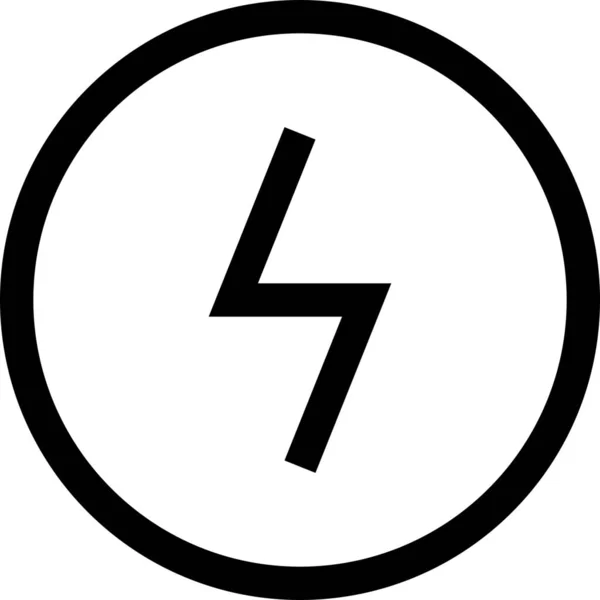 Aktivität Elektrizität Energie Symbol Umriss Stil — Stockvektor