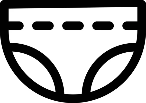 Икона Моды Одежды Стиле Наброска — стоковый вектор