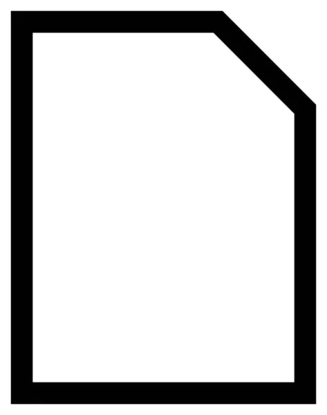 Значок Файлового Офісу Документа Стилі Контур — стоковий вектор