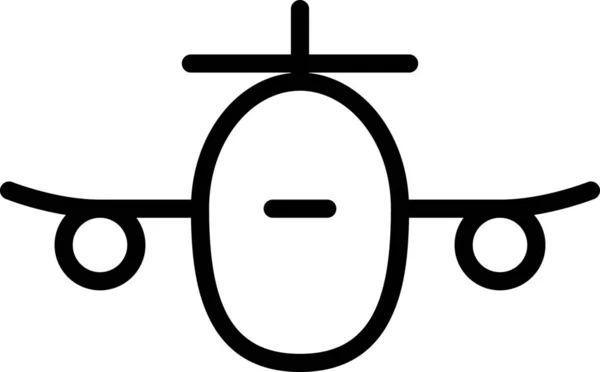 Avión Avión Icono Aviación Estilo Esquema — Archivo Imágenes Vectoriales