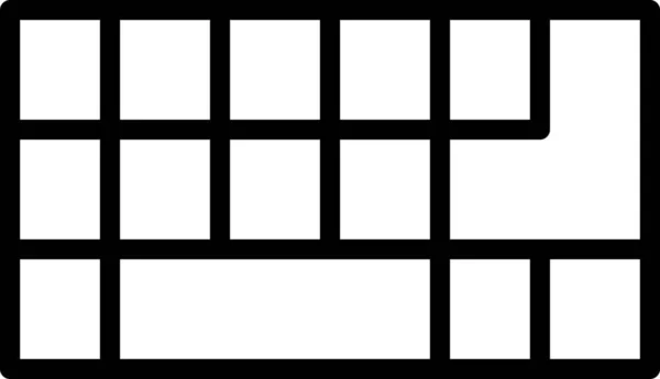 Иконка Компьютерной Электроники Стиле Outline — стоковый вектор
