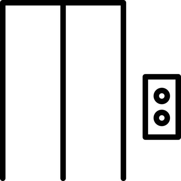 엘리베이터를 만드는 스타일의 아이콘을 — 스톡 벡터