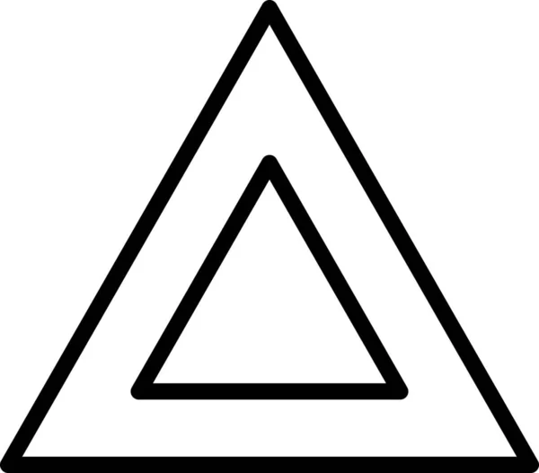Дизайн Іконки Подвійного Орнаменту Стилі Контур — стоковий вектор