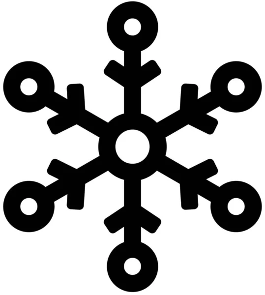 冷霜冻结图标固体风格 — 图库矢量图片