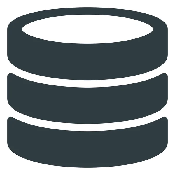 Datenbank Server Symbol Solid Stil — Stockvektor