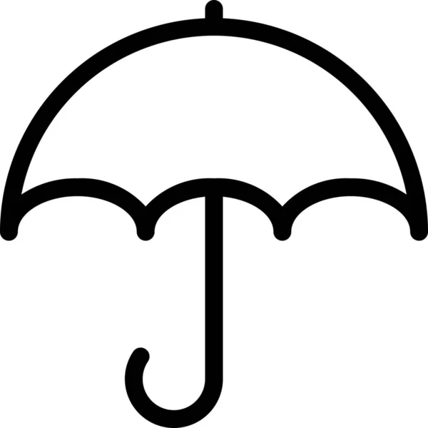 Skydda Regnparaplyikonen Blandad Kategori — Stock vektor